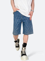 ASTRO BURST RADIANT DENIM SHORTS:アストロ バースト レイディアント デニム ショーツ