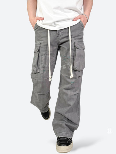 RECLAIMED REPAIR WIDE CARGO PANTS:リクレイムド リペア ワイド カーゴ パンツ
