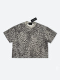 SMOKE ASH LEOPARD BOXY TEE:スモーク アッシュ レオパード ボクシー Tシャツ