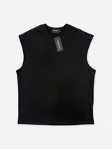 SOFT DRAPE SLEEVELESS BOXY TEE:ソフト ドレープ スリーブレス ボクシー Tシャツ