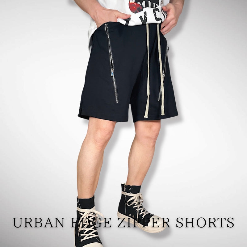 シティの風を感じる「Urban Edge Zipper Shorts」