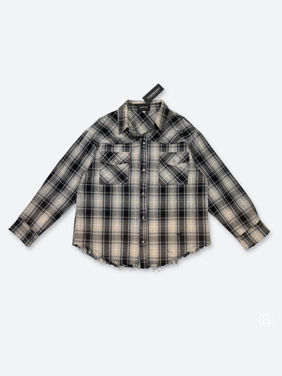 TARTAN REMAINS RAW VINTAGE SHIRT：タータン リメインズ ロウ ヴィンテージ シャツ