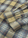 DRAINED FRAY WARP FLANNEL SHIRT：ドレインド フレイ ワープ フランネル シャツ