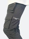 DOUBLE SLIT ZIPPER MULTI POCKET PANTS: Double slit zipper multi pocket pants