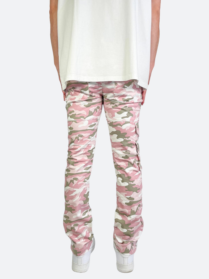 MULTI-POCKET ZIPPER RETRO CAMOUFLAGE PANTS: Multi-pocket zipper retro camouflage pants