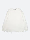 DAMAGE CUT LOOSE LONG T-SHIRT：ダメージカットルーズロングTシャツ