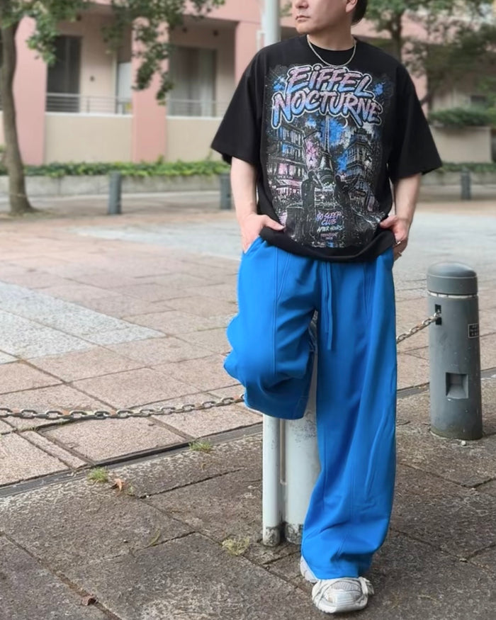 FLOW DRAPE ARC WIDE SWEATPANTS：フロー ドレープ アーク ワイド スウェットパンツ