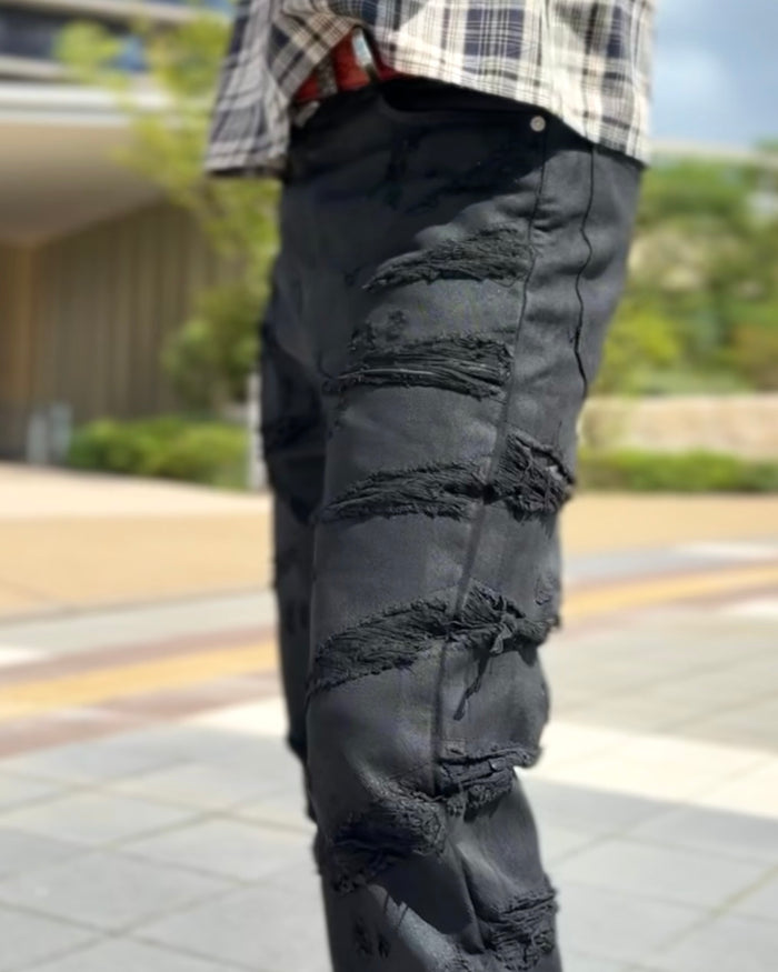 RAVAGE SHADOW PATINA FLARE DENIM：ラヴィッジ シャドウ パティナ フレア デニム