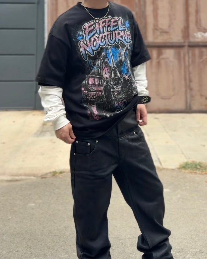 SHADOW GLAZE REBUILD RAW EDGE PANTS：シャドウ グレイズ リビルド ロウ エッジ パンツ