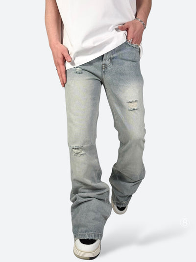 GREYSLAM REV EDGE FLARE DENIM：グレイスラム レヴ エッジ フレア デニム