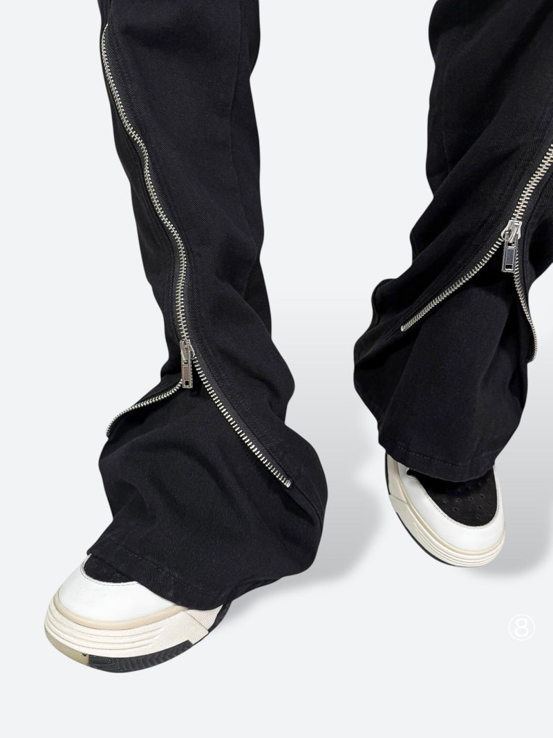 SHADOW ABYSS BLADEZIP FLARE PANTS：シャドウ アビス ブレードジップ