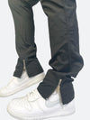 DOUBLE SLIT ZIPPER MULTI POCKET PANTS: Double slit zipper multi pocket pants