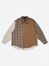 MISALIGN MIX PATCH ROTATE SHIRT：ミスアライン ミックス パッチ ローテート シャツ