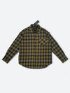 DRAINED FRAY WARP FLANNEL SHIRT：ドレインド フレイ ワープ フランネル シャツ