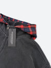 FLINT REVERB CHECK ZIP HOODIE：フリント リバーブ チェック ジップ フーディー