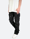 GRAPHIC GATHERED WIDE PANTS: Graphic gathered wide pants