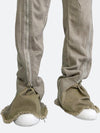 BIG ZIPPER DESIGN WIDE LEG FLARED DENIM：ビッグジッパーデザインワイドレッグフレアデニム