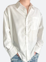 HIGH-END LOOSE SOLID COLLAR SHIRT：ハイエンドルーズソリッドカラーシャツ