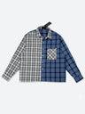 ALTERNATE DIVIDE MIXE PLAID SHIRT：オルタネイト ディヴァイド ミックス プレイド シャツ