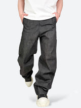 BLACK GLAZE COATED BAGGY PANTS：ブラック グレイズ コーテッド バギー パンツ