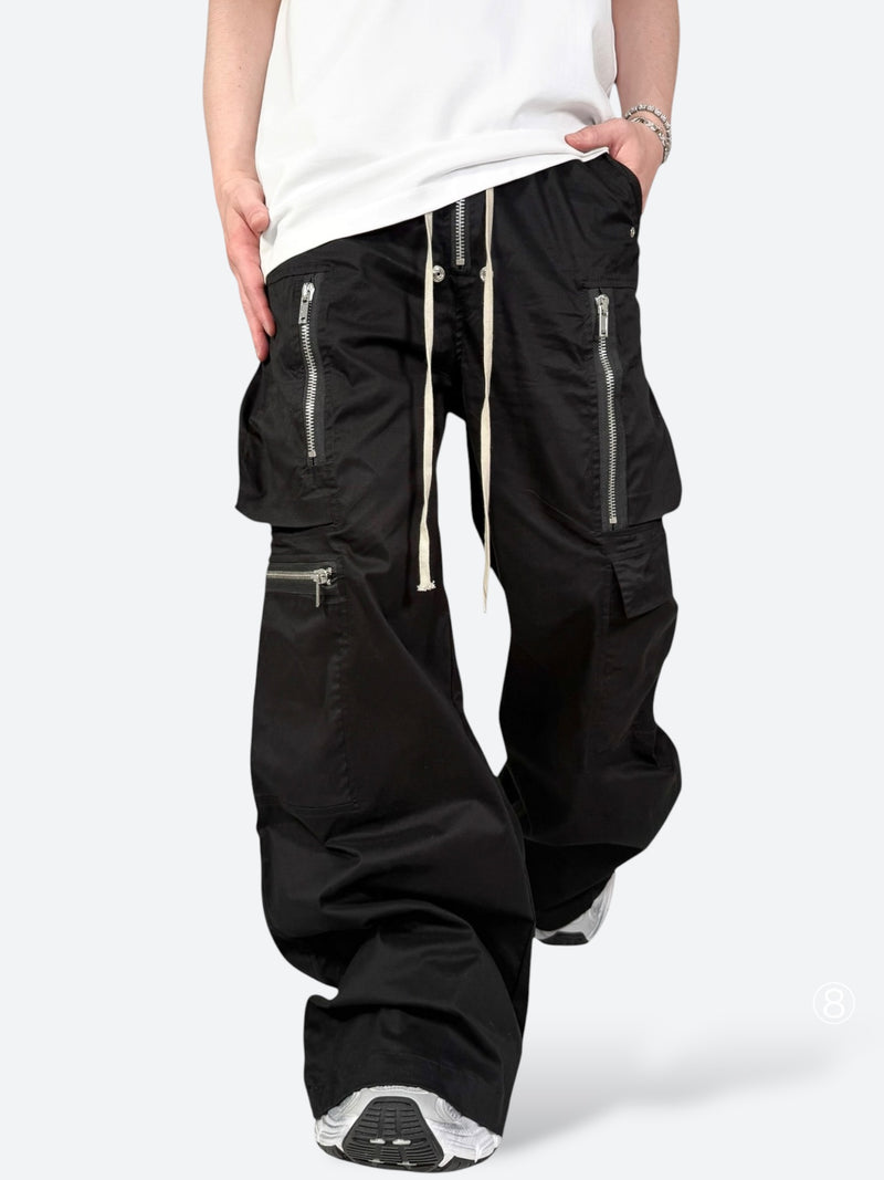 BLACK SHADOW ZIPCORD CARGO PANTS：ブラック シャドウ ジップコード