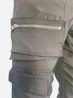 DOUBLE SLIT ZIPPER MULTI POCKET PANTS：ダブルスリットジッパーマルチポケットパンツ
