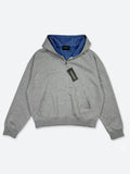 CRESCENT ARC GINGHAM PANEL ZIP HOODIE：クレセント アーク ギンガム パネル ジップ フーディー