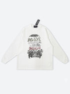 GRAFFI-FAITH RENDERED LONG TEE：グラフィ フェイス レンダード ロングTシャツ