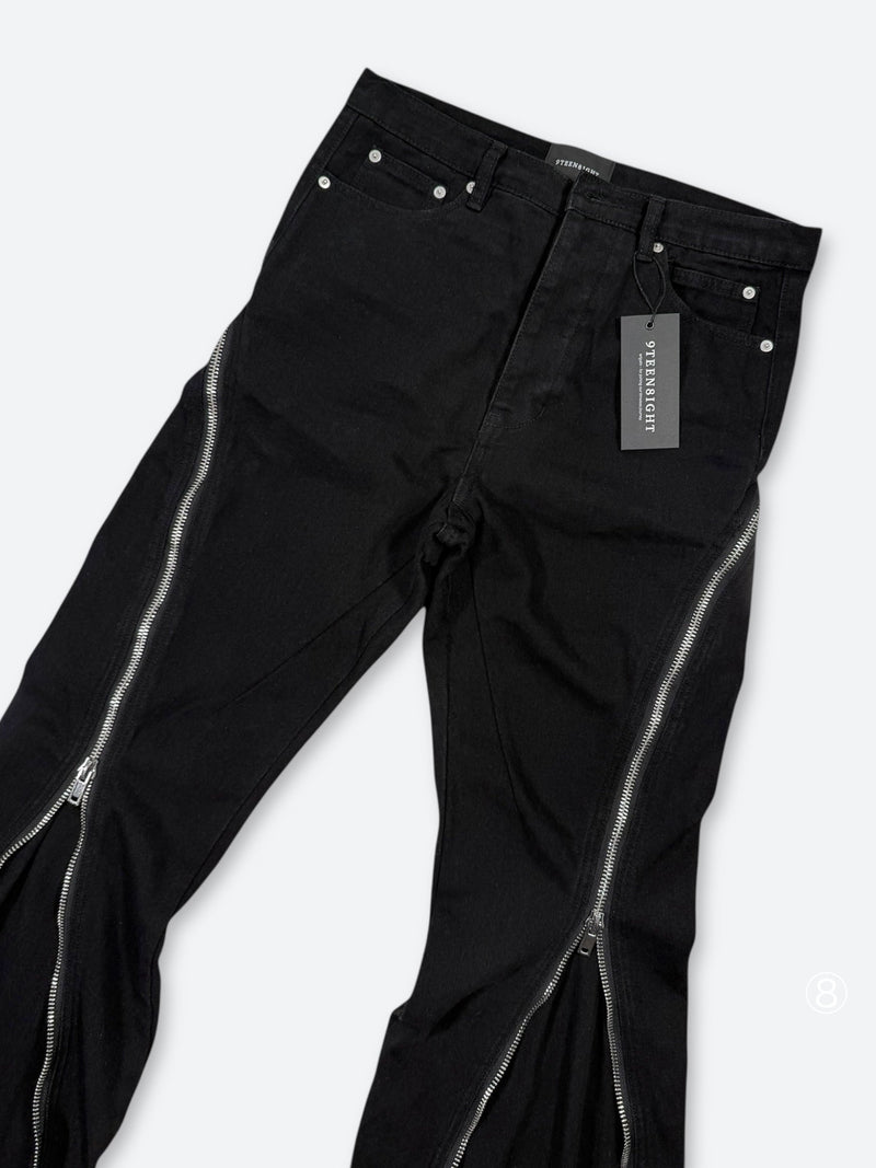 SHADOW ABYSS BLADEZIP FLARE PANTS：シャドウ アビス ブレードジップ