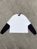 WAFFLE DRAPE WIDE SLEEVE PULLOVER
