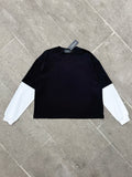 WAFFLE DRAPE WIDE SLEEVE PULLOVER