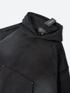 USED ​​SOLID COLOR WASHED HOODIE: Used solid color washed hoodie