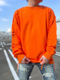 DAMAGE CUT LOOSE LONG T-SHIRT：ダメージカットルーズロングTシャツ