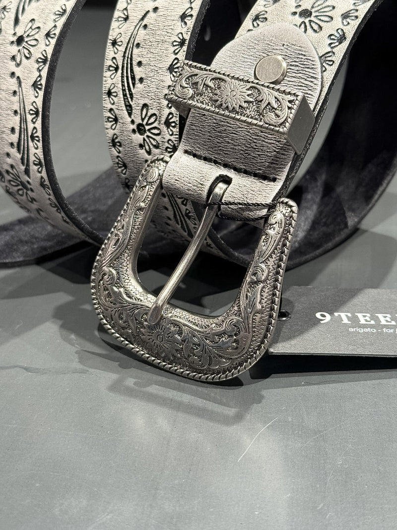 ENGRAVED PAISLEY WESTERN BELT：エングレーブド ペイズリー
