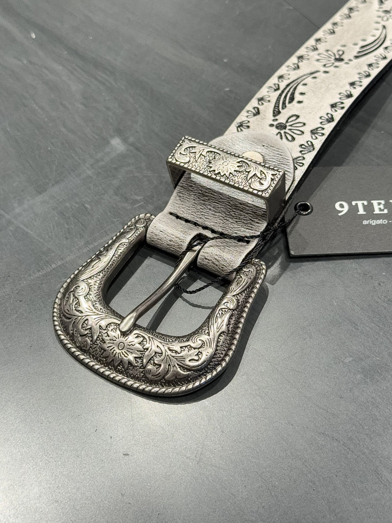 ENGRAVED PAISLEY WESTERN BELT：エングレーブド ペイズリー
