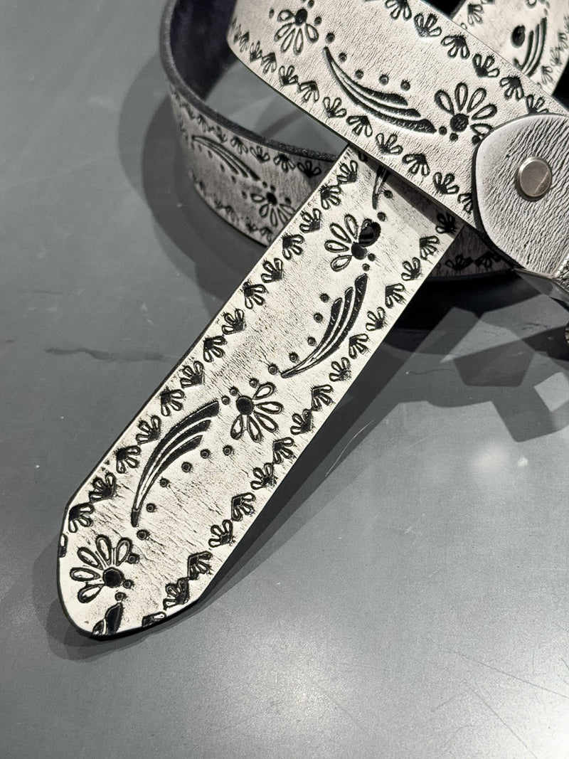 ENGRAVED PAISLEY WESTERN BELT：エングレーブド ペイズリー
