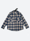 PALE BLUE CHECK FLANNEL SHIRT：ペール ブルー チェック フランネル シャツ