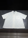GEOMETRIC SHEER LACE BOXY SHIRT：ジオメトリック シアー レース ボクシー シャツ