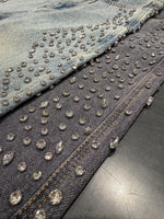 SHELLGLAM STUD WIDE DENIM：シェルグラム スタッド ワイドデニム