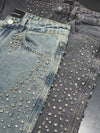 SHELLGLAM STUD WIDE DENIM：シェルグラム スタッド ワイドデニム
