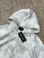 DAMAGED PATCH WHITE SKINNY DENIM: Damaged patch white skinny denim