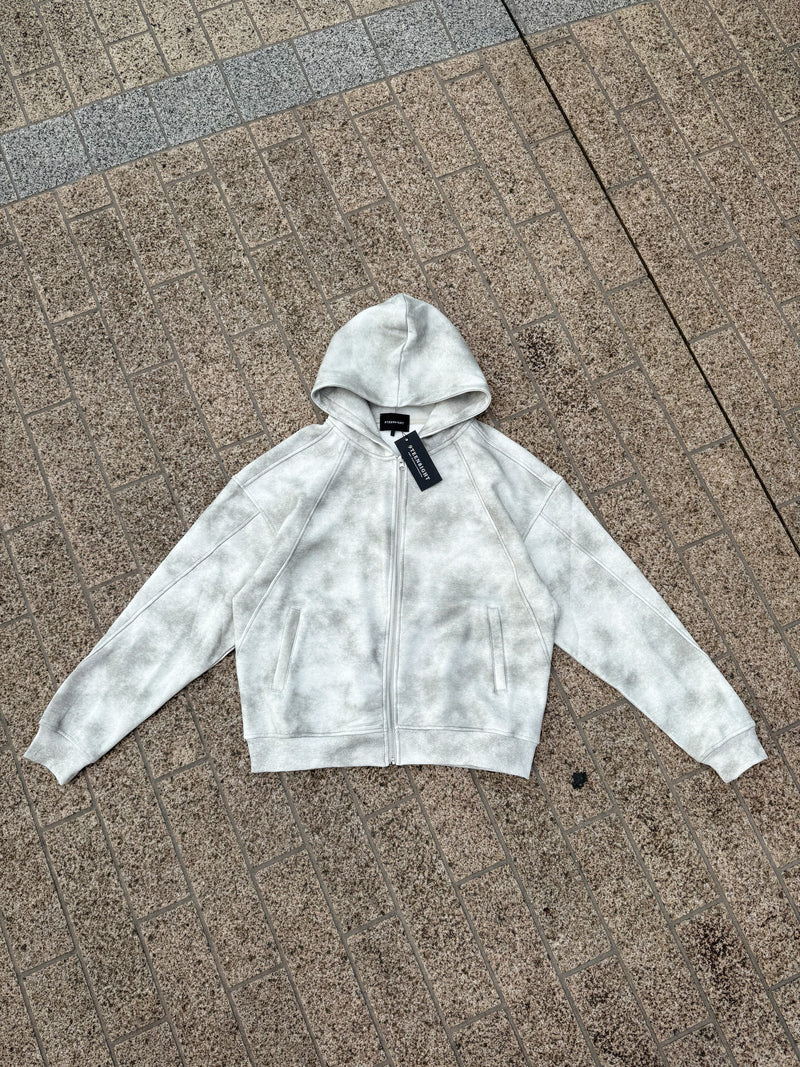 DAMAGED PATCH WHITE SKINNY DENIM: Damaged patch white skinny denim