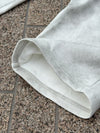 DAMAGED PATCH WHITE SKINNY DENIM: Damaged patch white skinny denim