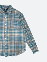 VINTAGE CHECK ROW EDGE SHIRT：ヴィンテージチェックローエッジシャツ