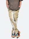 DESIGN STITCH SIDE ZIPPER CASUAL PANTS: Design stitch side zipper casual pants