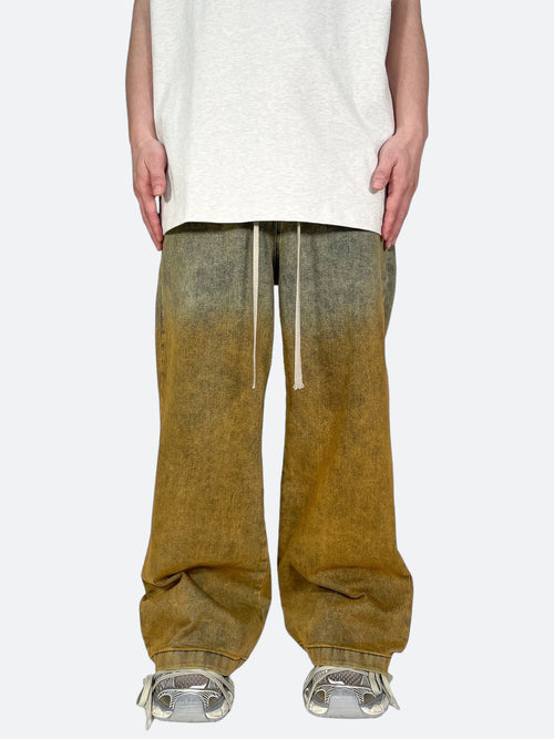 RUSTED WAVE WIDE PANTS：ラステッドウェーブワイドパンツ