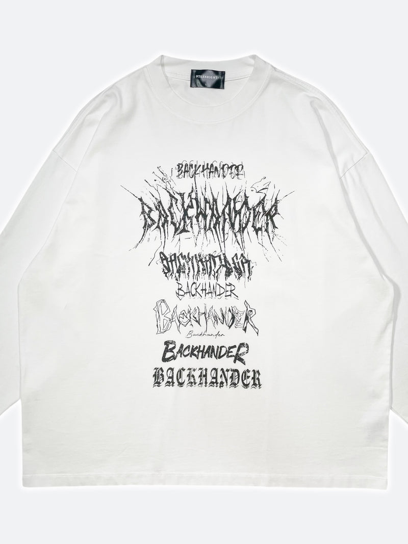 GRAFFITI REVERB LONG SLEEVE TEE：グラフィティリバーブロングスリーブTシャツ