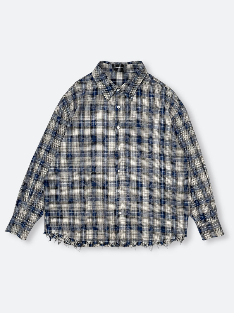 GRITTY PLAID ROW EDGE SHIRT：グリティープレイドロウエッジシャツ