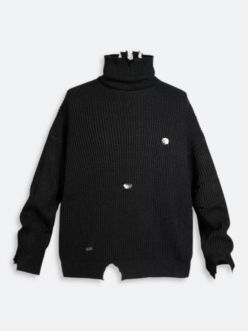 URBAN DISRUPTED EDGE SWEATER：アーバンディスラプテッドエッジセーター