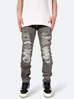 VANDALIZED CAGED DAMAGE DENIM：ヴァンダライズド ケイジド ダメージ デニム